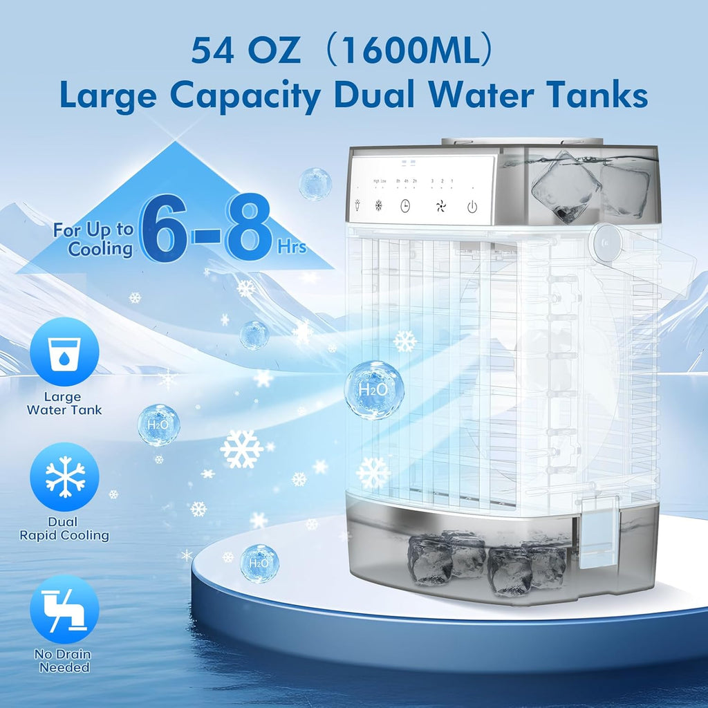 Portable Air Conditioners, 1000ml Portable AC Unit with Remote Control