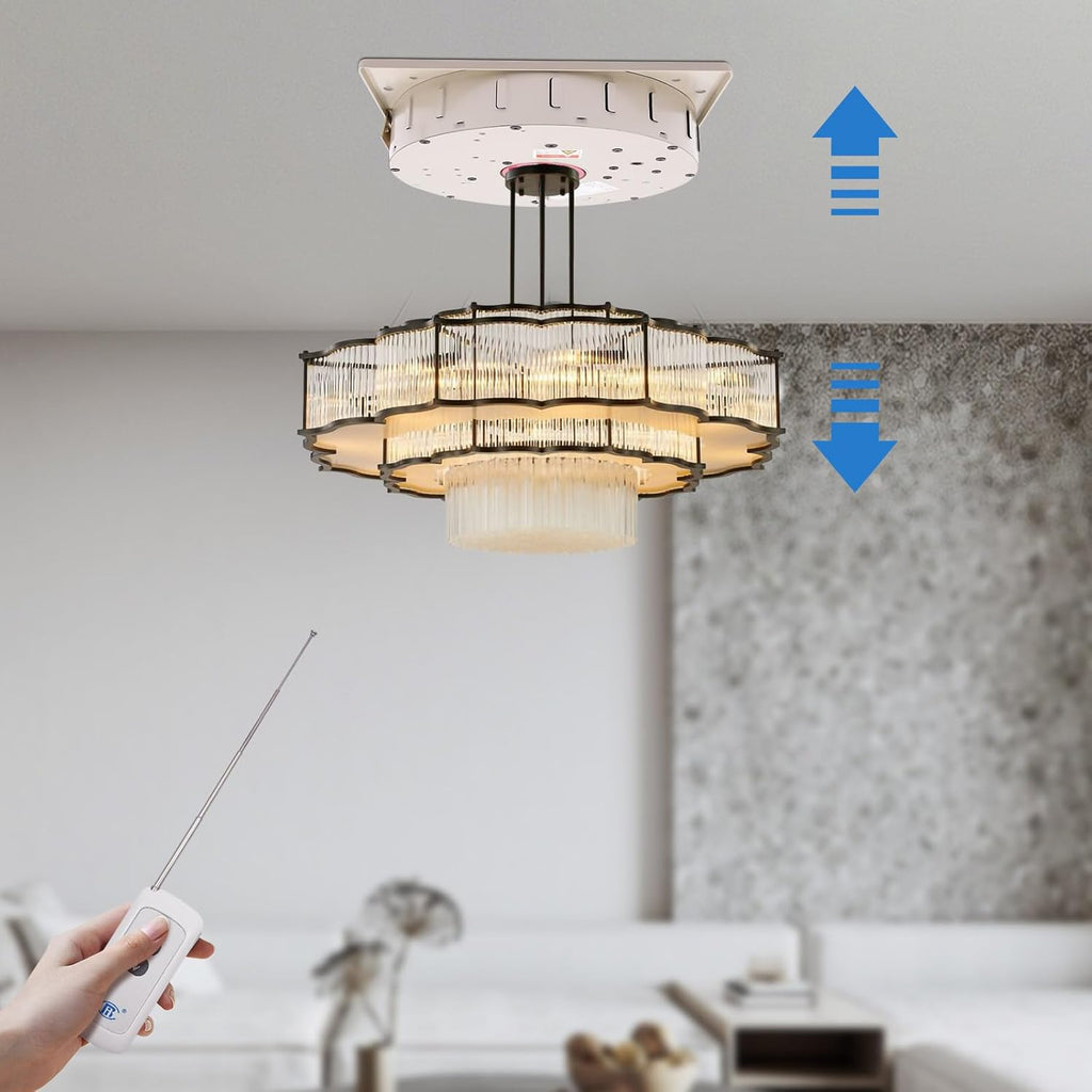 Motorized Chandelier Lift System with Remote Control – Light-Duty
