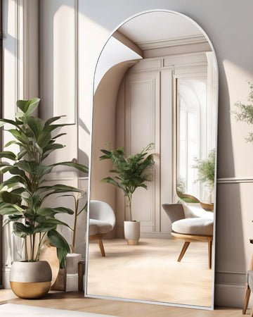 Floor Mirror, Full Length Mirror with Stand, Arched Wall Mirror, 27"x71"Mirror Full Length, Floor Mirror