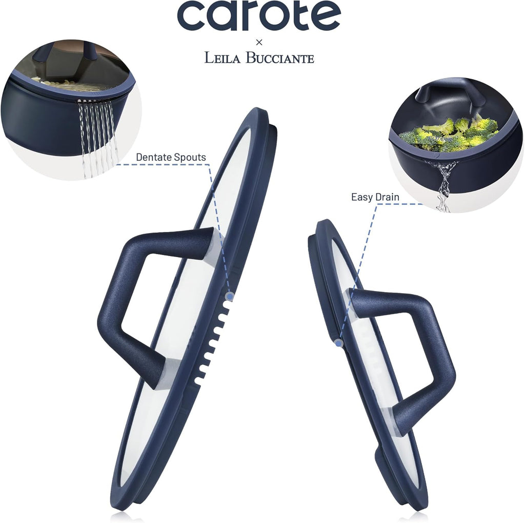 31pcs Pots and Pans Set, Nonstick Cookware Set | Durable, Easy Food Release, Cooking Set with Silicone Utensils, Even