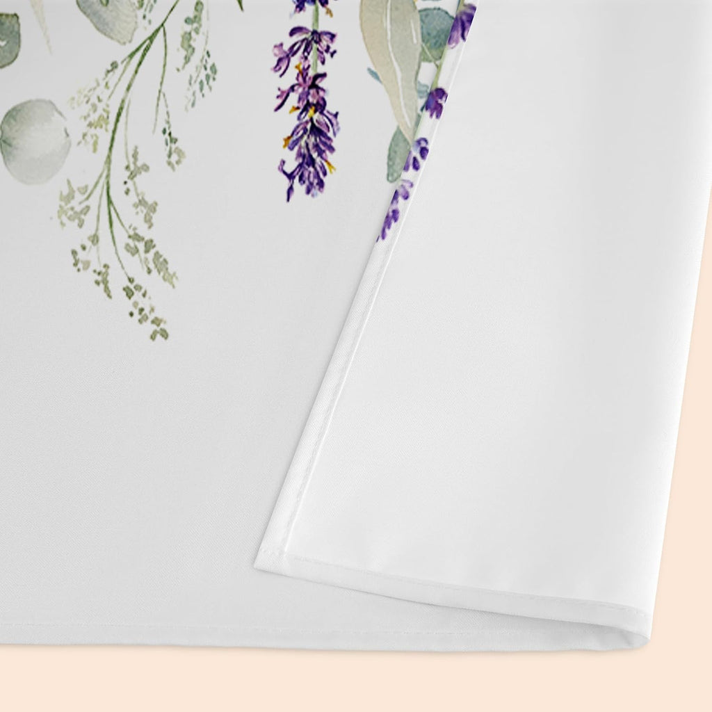 Spring Wildflower Flower Valance for Windows,Window Treatment Curtains Rod Pocket Sheer Small Short Valance