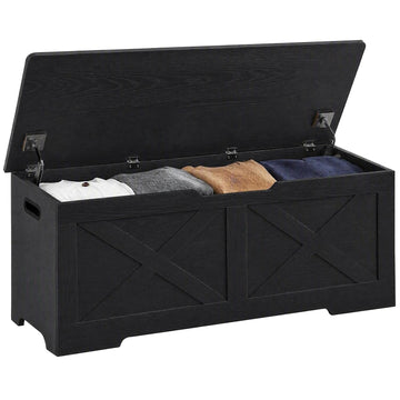 47.2" Storage Chest, Wooden Storage Bench, Entryway Shoes Bench