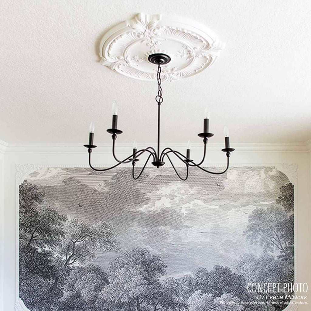 Baltimore Ceiling Medallion, Pot of Cream
