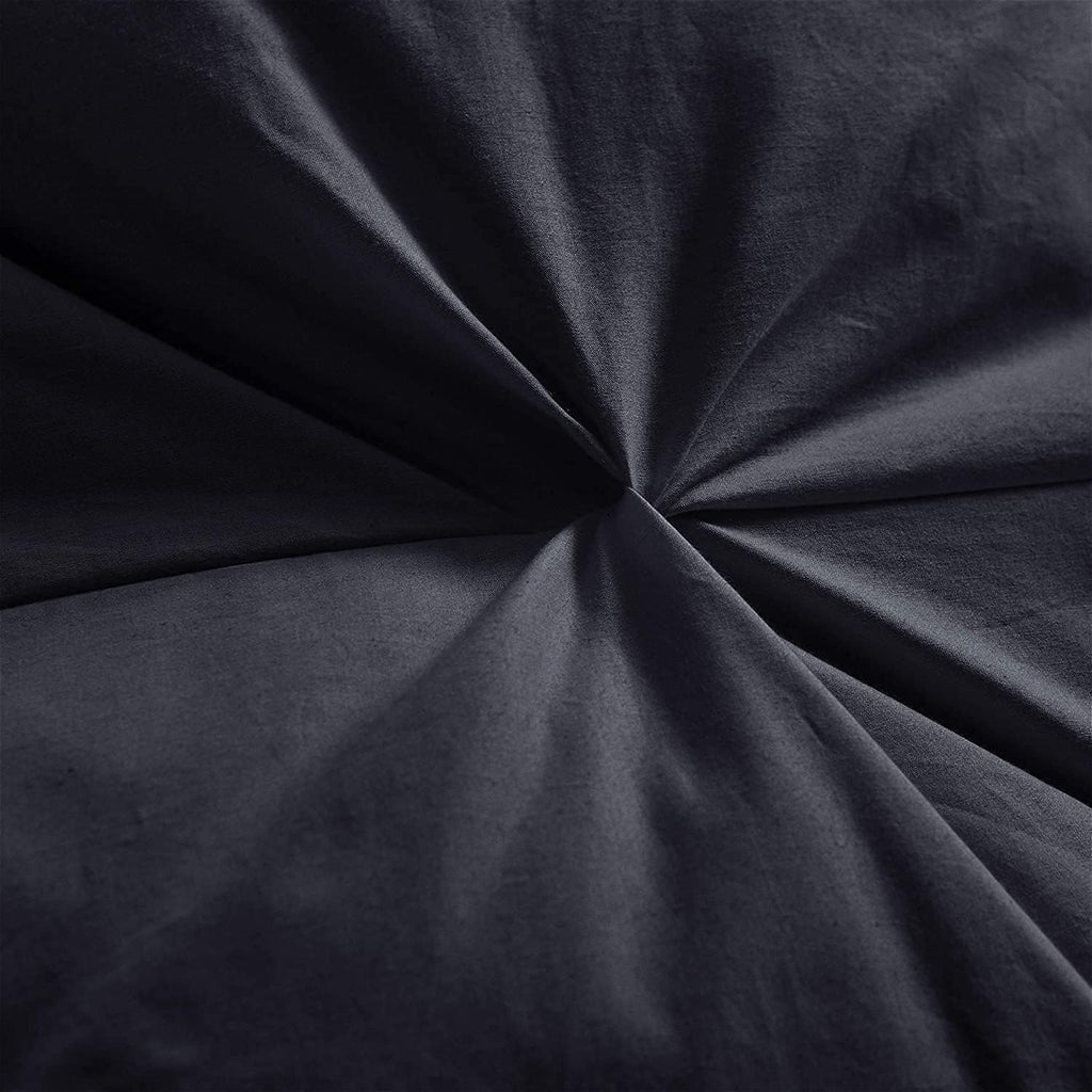 Luxurious All-Season Goose Down Feather Fiber Comforter Twin Duvet Insert, Exquisite Pinch Pleat Design, Premium