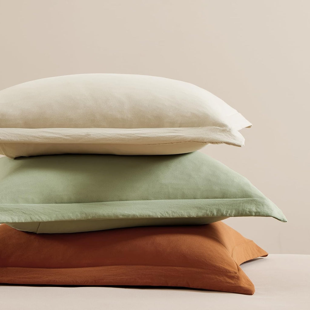 Comforter Set - 7 Pieces Sage Green Soft Bed in a Bag with Fitted Sheet, Flat Sheet, 2 Pillow Shams