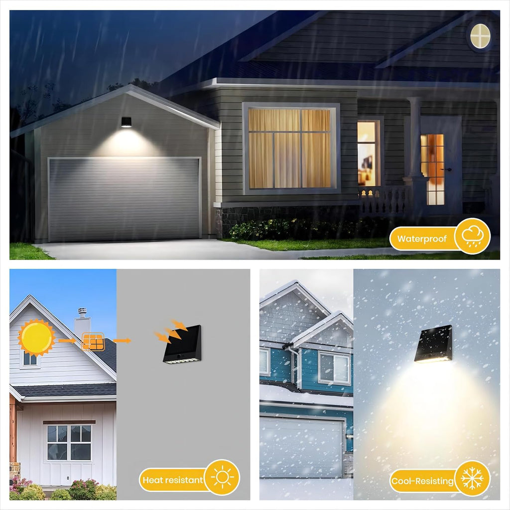 Solar Outdoor Lights, 1000LM IP65 Waterproof Solar Flood Light | 4 Modes, Dusk to Dawn, Easy to Install, 4000K Motion