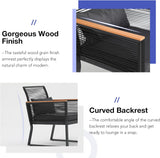4 Piece Patio Furniture Set, Outdoor Wicker Bistro Set