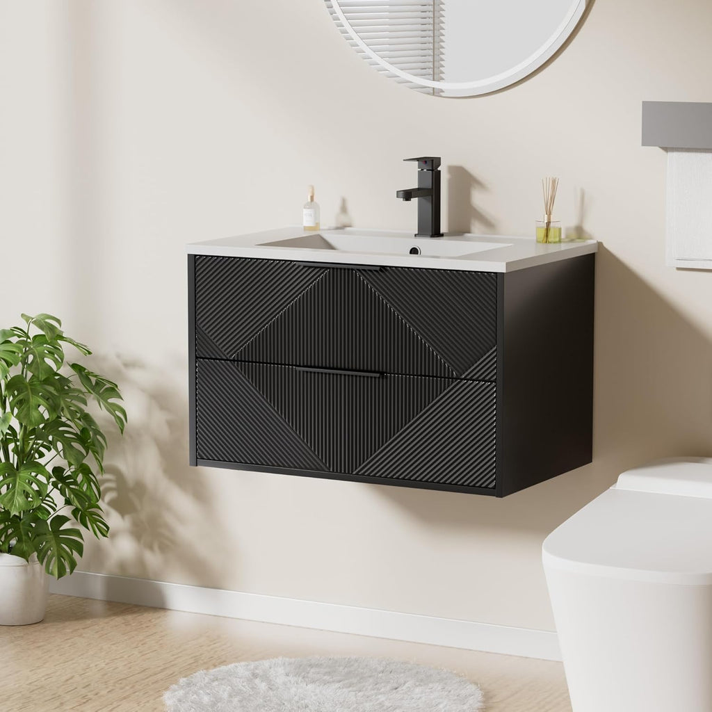 30" Floating Bathroom Vanity with Sink Combo