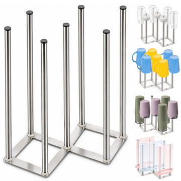 Foldable Bottle Drying Rack, Baby Bottle Drying Rack, Collapsible Cup Draining Holder, Retractable Reusable Stainless