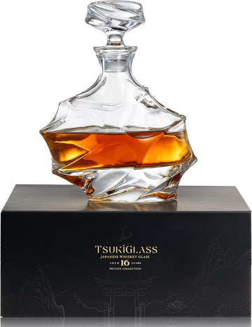 Storm Japanese Crystal Whisky Decanter, 750ml, Gifts for Men