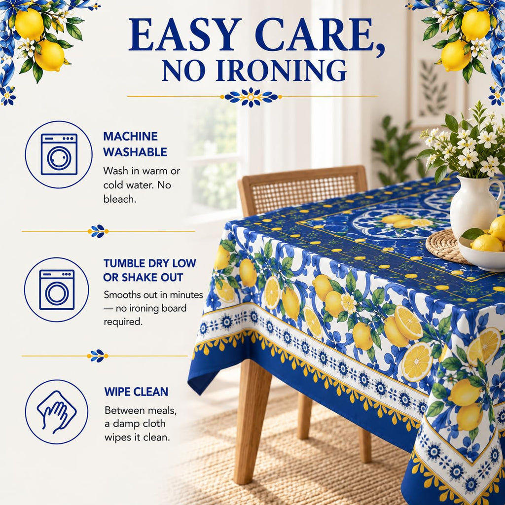 60"x90" Rectangle Tablecloth, Rectangular Table Cloth, Provence