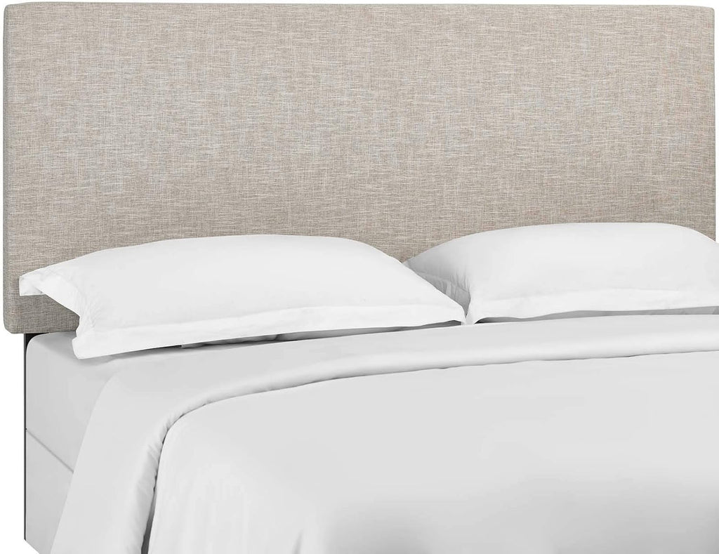 Full/Queen Upholstered Linen Fabric Headboard, Beige