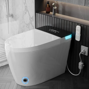 Luxury Smart Toilet, Heated Seat with Warm Water Sprayer & Dryer