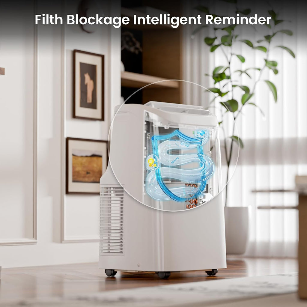 Portable Air Conditioners, 10000 BTU (6000 BTU SACC), Portable AC with Drainage-free Cooling, Fan & Dehumidifier