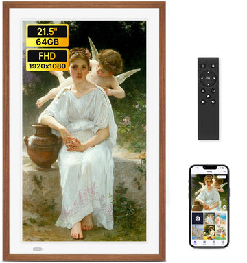 21.5" Large Digital Picture Frame, 64GB Uhale WiFi Frame with Matte Screen