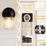 2 Pack Outdoor Wall Lantern, Exterior Waterproof Wall Sconce Light Fixtures