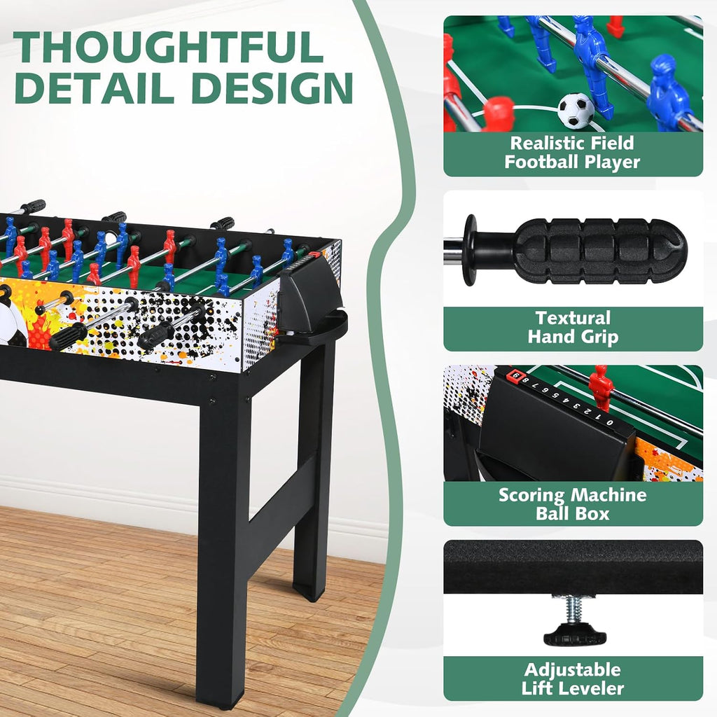 15-in-1 Multi Game Table, 48" Combo Game Table for Kids, Adults, Combination Game Table Set for Home, Game Room