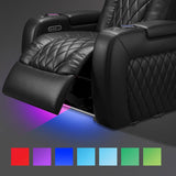 Home Theater Seating Tuscany 2025 3-Seat Power Recliner with Center Console