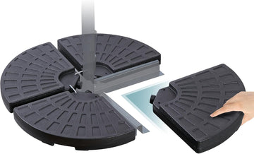 4 Piece Cantilever Offset Patio Umbrella Base