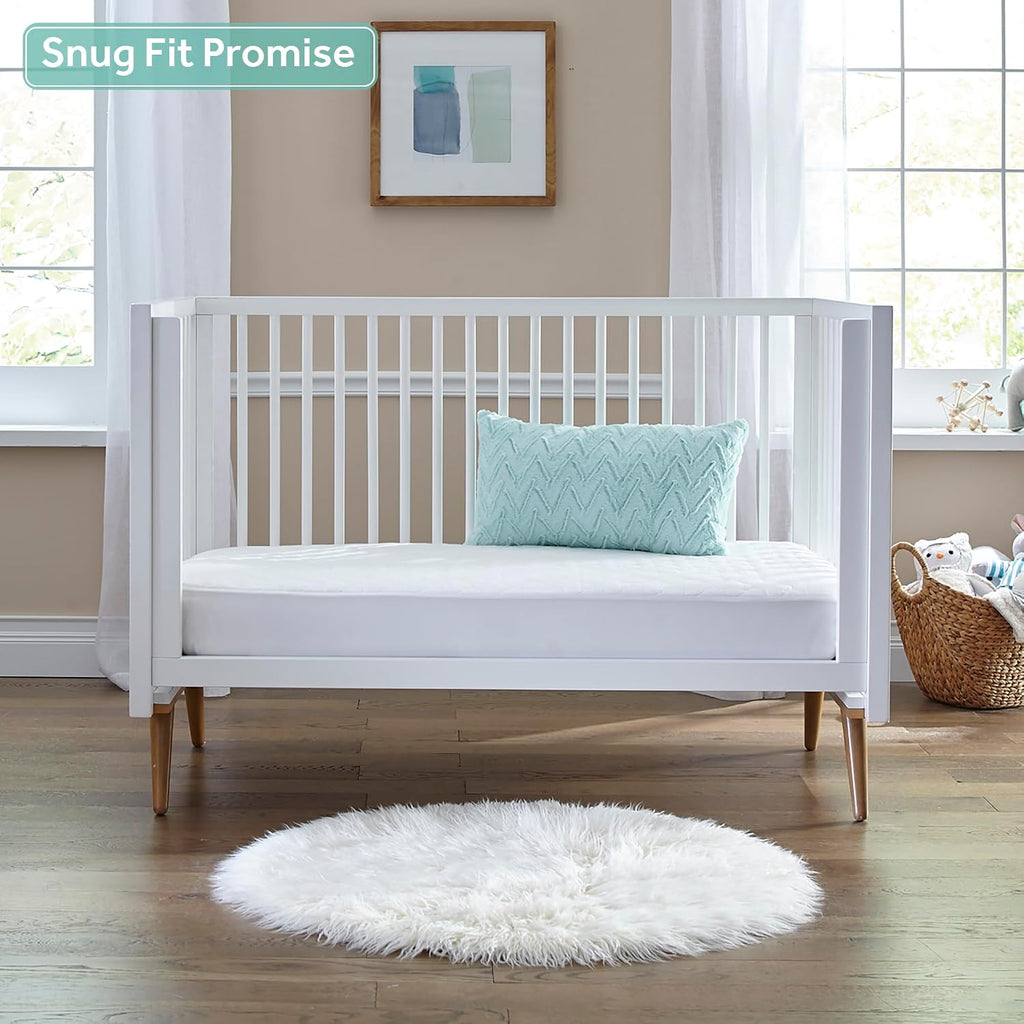 2-Stage Dual Firm Crib Mattress, Breathable Infant & Toddler Mattress with Medical-Grade Waterproof Cover, GREENGUARD