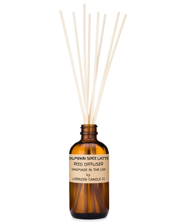 Pumpkin Spice Latte Reed Diffuser Set | Handmade in the USA by American Workers | Lasts for 2-3 Months