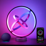 TB1 AI Smart Table Lamp, RGB+IC Addressable Color Changing Desk Light Alexa Google Home Enable, Musi