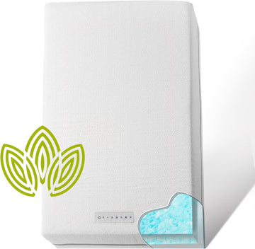 Organic Cotton Covered 2-Sided Crib Mattress | Premium Memory Foam Hypoallergenic Light 2-in-1 Baby Mattress, Firm