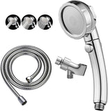 Chrome High Pressure Handheld Shower Head with ON/OFF Pause Switch, 3 Spray Modes Shower Wand with Shut Off Button