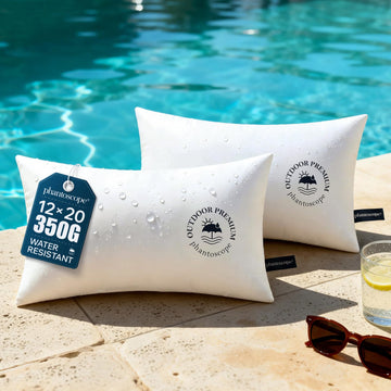 12x20 Outdoor Lumbar Pillows 2 Pack Outdoor Pillows Waterproof