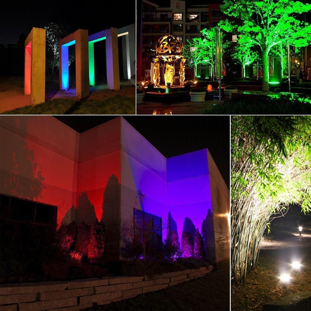 Led Flood Light Outdoor 30W, 300W Equivalent, Color Changing RGB Lights | Remote Control, 120 RGB Colors, Warm White