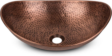 Bathroom Sink - 19-Inch Harbor Vessel Bathrooms Countertop Sink, Bathroom Vessel Sinks