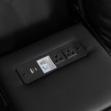 Loveseat Recliner Sofa with Massage and Heat, Power Reclining Loveseat Sofa RV Couch with Console