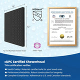 CUCPC Certified Metal Rain Shower Head, 12'' High Pressure Shower Heads