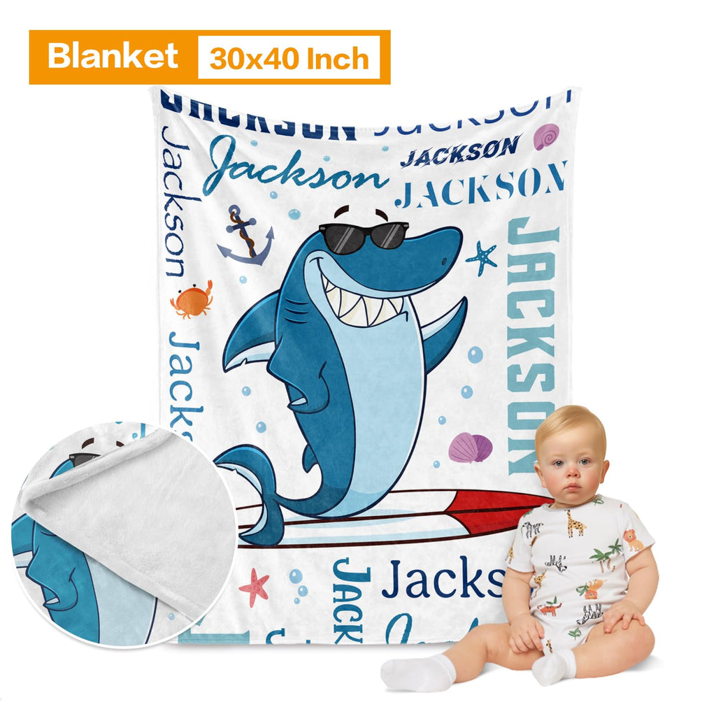 Custom Crib Bedding Set for Boys Gift Marine Animals Design Color19