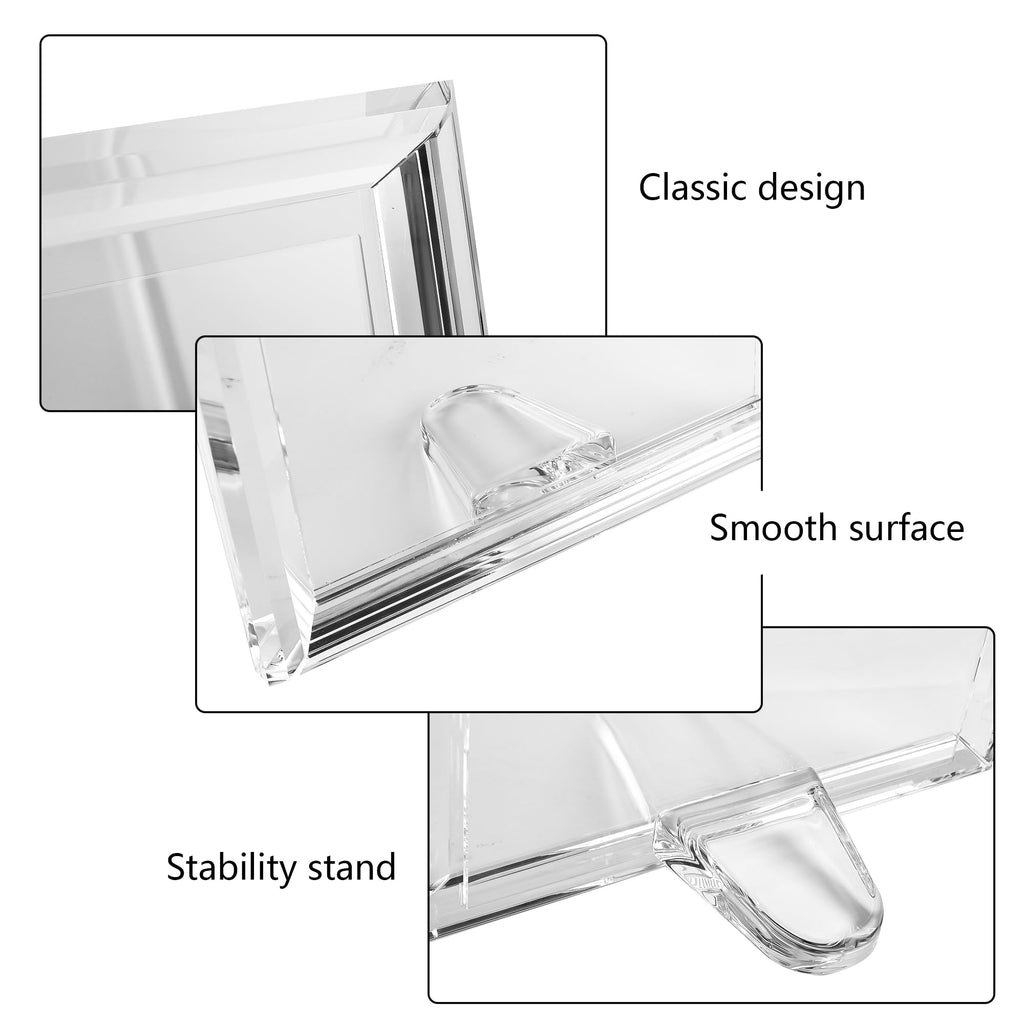 Crystal 8x10 Inch Picture Frame, Wedding Frame Tabletop Display, Display Pictures 8'' x 10'', Comes with Gift Box