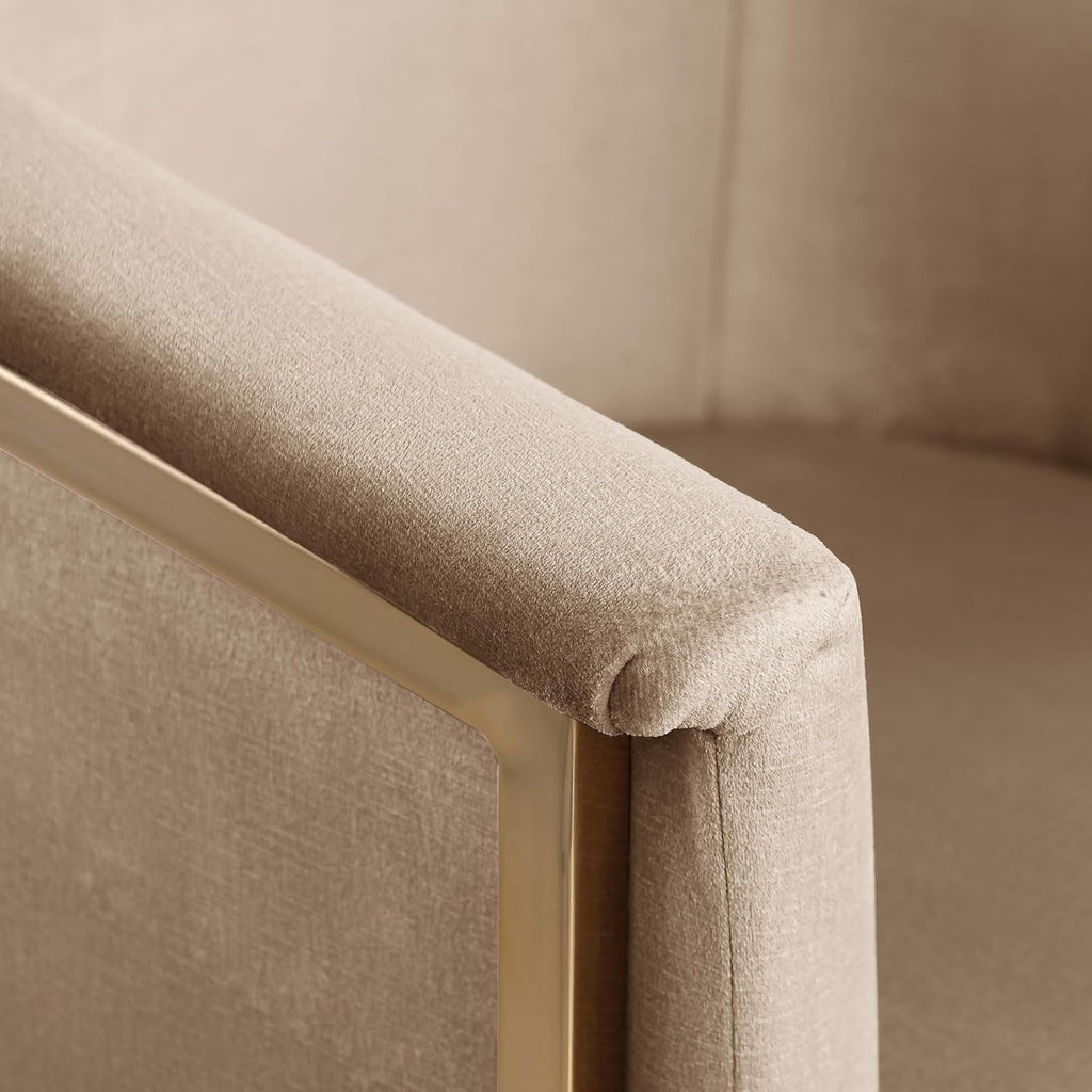 Meridian Furniture 758Beige-C Tierra Collection Modern | Contemporary Upholstered Dining Chair with Luxurious Beige