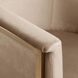 Meridian Furniture 758Beige-C Tierra Collection Modern | Contemporary Upholstered Dining Chair with Luxurious Beige