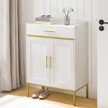 Shoe Storage Cabinet, 5-Tier Shoe Cabinet with Drawers, 36.6'' Tall Large Shoes Rack Organizer with Adjustable
