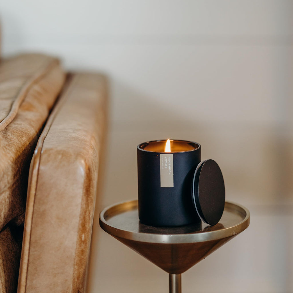 Palo Santo & Cypress Scented Candle - 75 Hour Burn