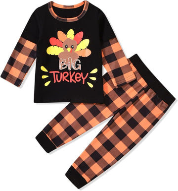 Toddler Baby Thanksgiving Matching Outfits for Brothers Sisters Sibling Clothes
