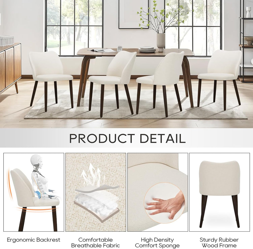 Upholstered Dining Chairs Set of 2