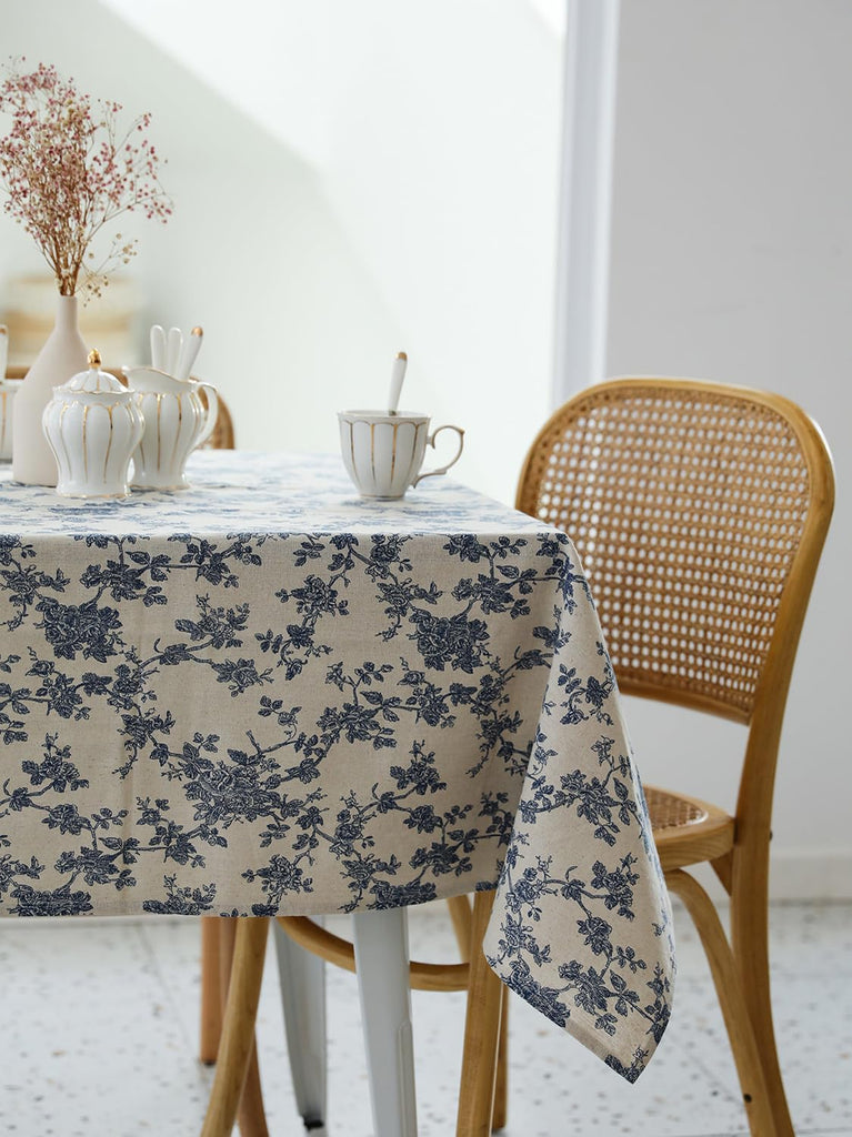 Pastoral Rectangle Table Cloth 100% Polyester Fabric 60 x 102 Inch