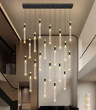 20 Lights Modern Chandeliers for Dining Room LED Dimmbale Light Fixture for High Ceiling Pendants Lighting for Living Room A100-B0F42D8QPT