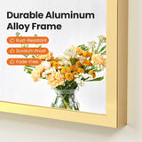20"x30" Arched Gold Bathroom Mirrors for Wall, Bathroom Mirrors for Over Sink, Metal Framed with HD Shatter-Proof Glass