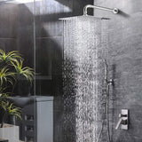 Square Rain Shower Head With Extension Arm