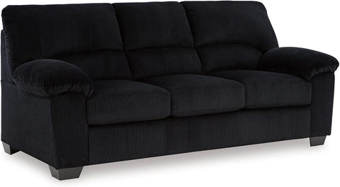 Signature Design by Ashley SimpleJoy Modern Sofa for Living Room, Black
