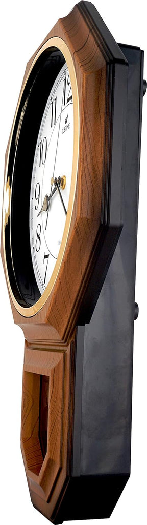 Traditional Schoolhouse Easy to Read Regulator Wall Clock, Chiming Wall Clocks with Pendulum & Westminster Chime Hourly, Schoolhouse...
