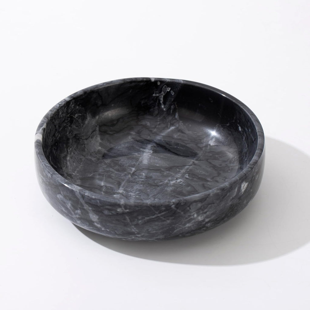 6.7" Large Decorative Bowl, Natural Marble Decorative Bowls Decor, Key Bowl, Candy Bowl, Smudge Bowl, Coffee Tables
