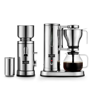 Drip Coffee Maker & Grinder Bundle, 60 Settings, Stainless Steel