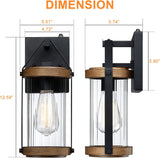 Dusk to Dawn Sensor Outdoor Wall Sconce Lighting Anti-Rust Exterior Porch Light Fixtures Farmhouse Front House Lantern